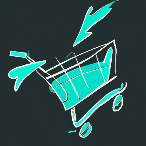 a flying shopping cart