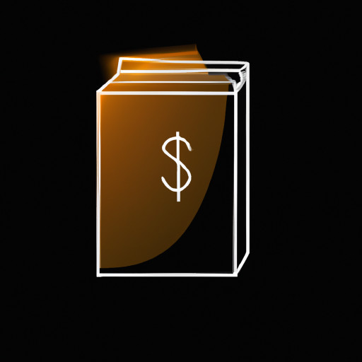 a money packet in dark background 