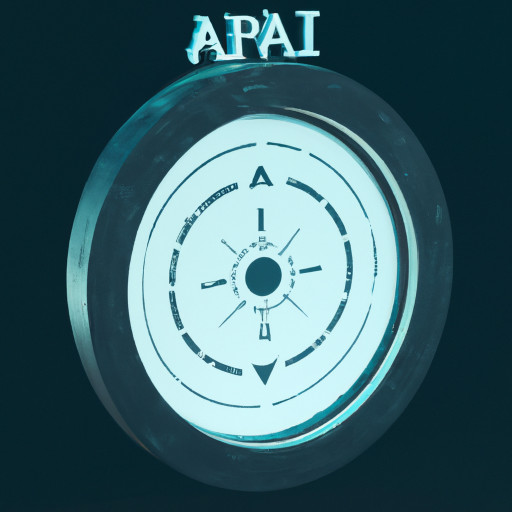A robotic compass or map with API endpoints as paths