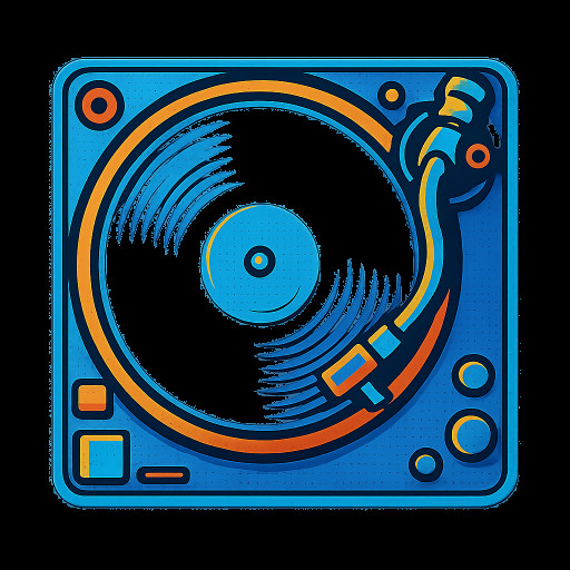 DJ shabba written on a record player DJs used