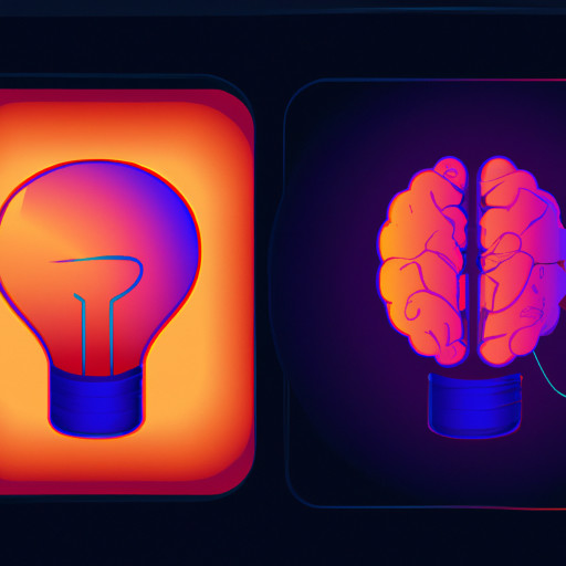 an brain and bulb showing it has memory