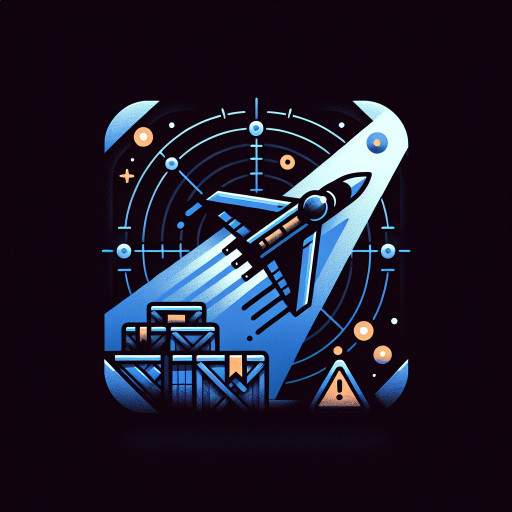 Fast courier ship darting through beacons, contraband crates highlighted by amber warning lights