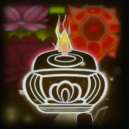 希望整个icon的背景颜色是F7D47D  其中画面是一个中式香炉里面插着三支香