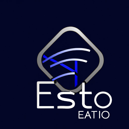 a logo icon for a brand name estavo that is a software related to the realestate companies operations
