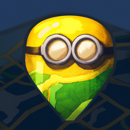 google maps icon in minion theme