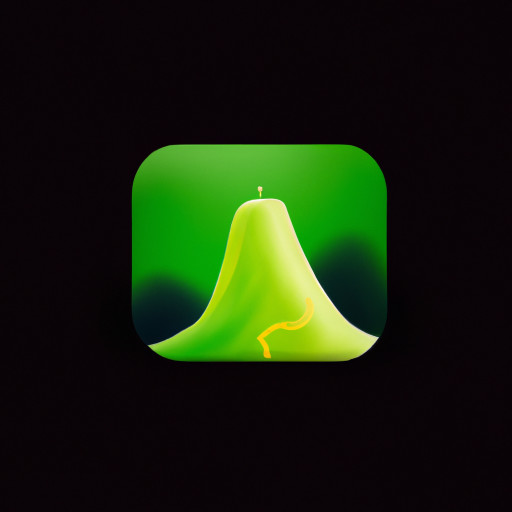 mountain with the slide on the top