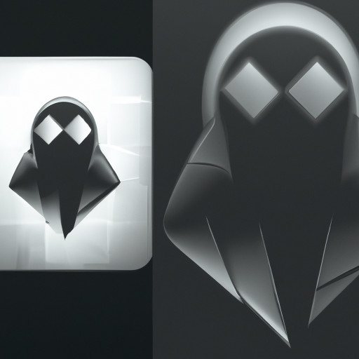 A ghostly / shadow figure overlaid on a tech icon, something moody but still clean.