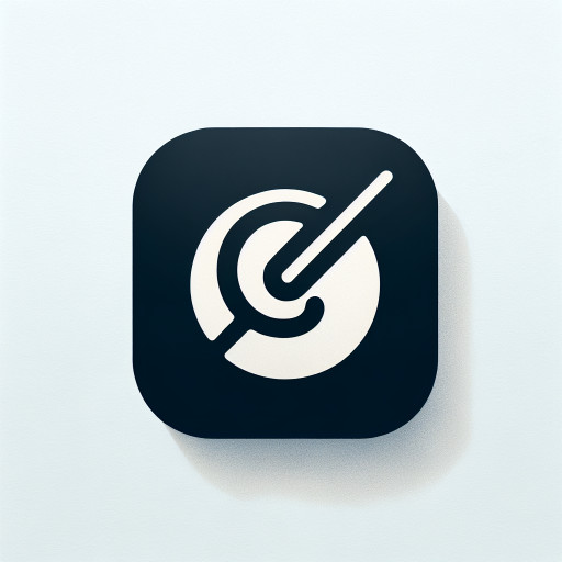 Create a simple icon of a round G with some feature of a guitar. Clear lines but simple, should be usable as a favicon for web.