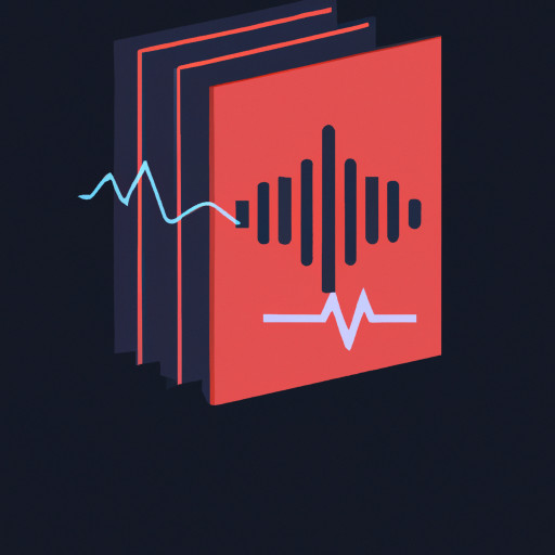 Book with sound waves