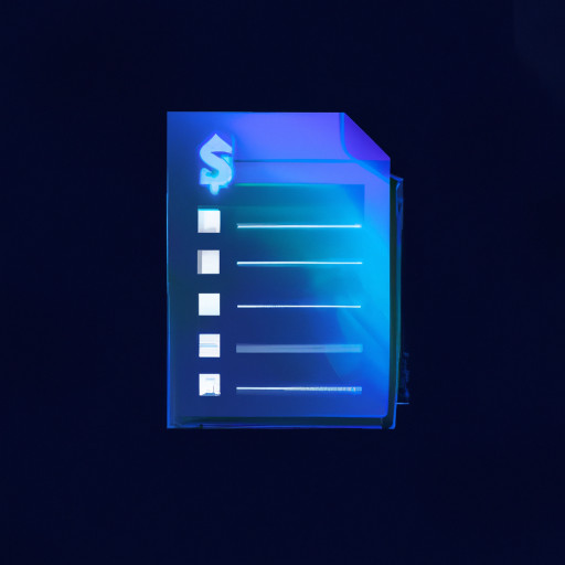 paper with list and money sign