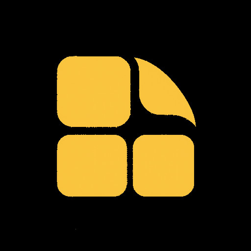 Minimalist neobrutalist logo for "Stik", a Brazilian savings app inspired by sticker albums. Playful and friendly, reminiscent of collectible sticker albums from the 90s. Simple geometric shapes, possibly a stylized sticker peeling off