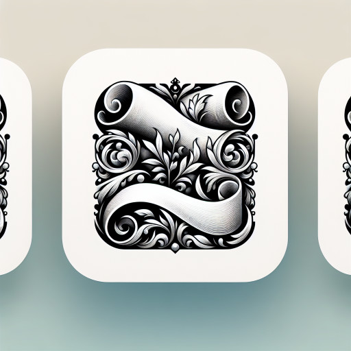 aesthetic scroll ancient greek style. put the highest of highest focus on the scroll