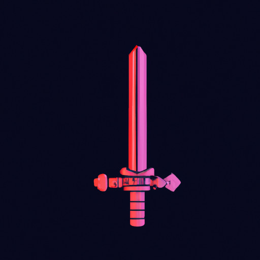 sword in cyberpunk style that seems very cheap