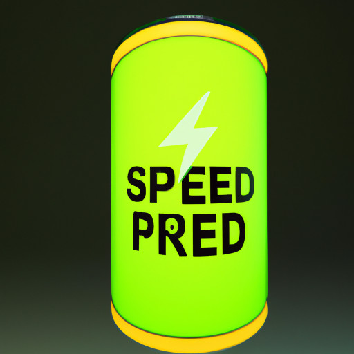 Energy drink can called speed juice