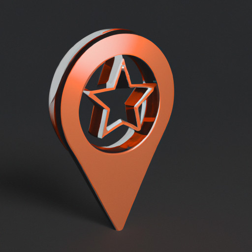 pointer a star similar to google maps saved place