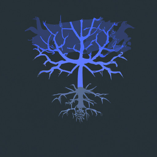 a tree with roots
