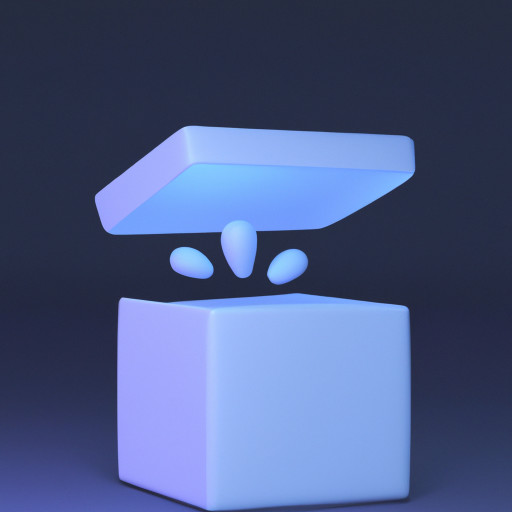 A box or parcel being opened with surprise