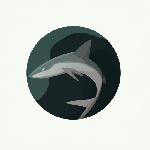 fox shark that follows the shape of a circle