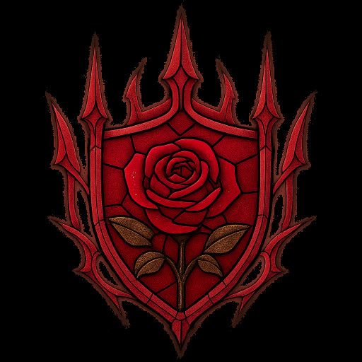 Gothic Spikes Rose Crest