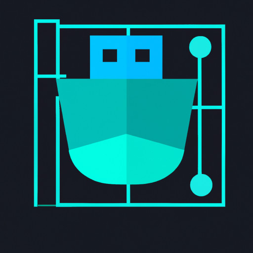 a ship with planning blue print