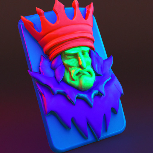 Clash royale icon (newest red and blue king) 