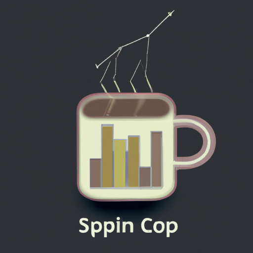 A coffee cup with a graph on the outside