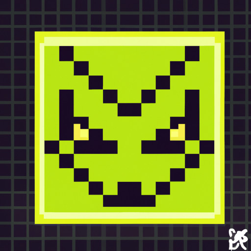 a pixelated predator