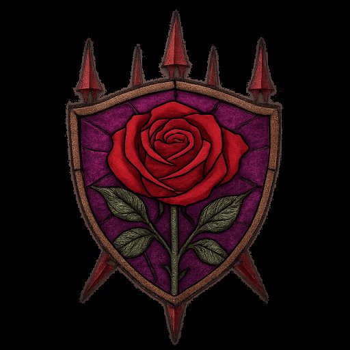 Gothic Spikes Rose Crest