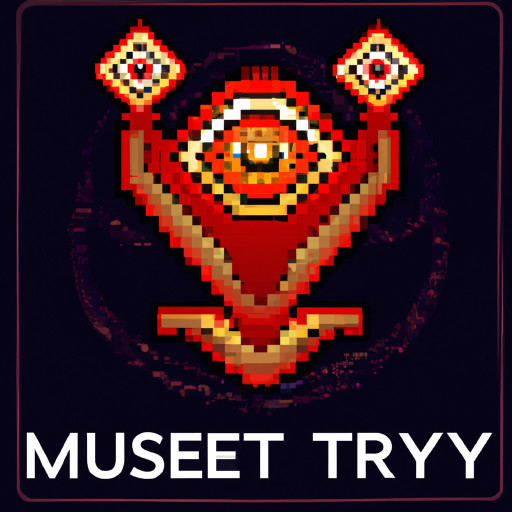 A striking and mysterious deep-sea themed logo for “MeysitryTrue”, glowing gold accent