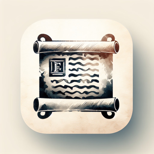 aesthetic scroll ancient greek style. put the highest of highest focus on the scroll but not too chaotic