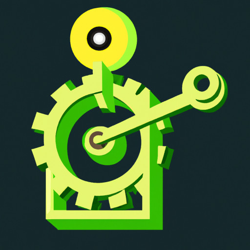 Cog wheel with a robotic pick and place arm