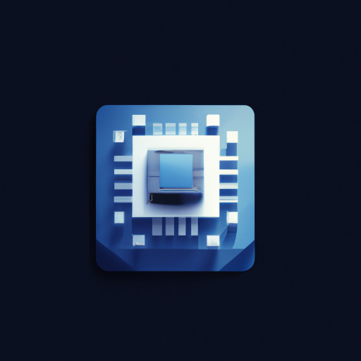 software and chip industry IT icon
