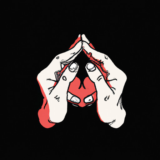 两个手 手心相向 合起来做祈祷的动作