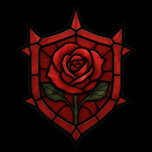 Gothic Spikes Rose Crest