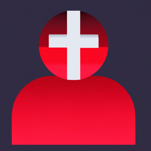 a person with a cross on him