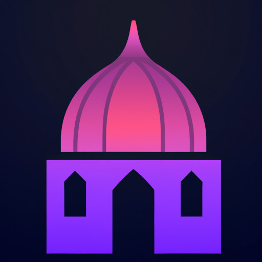 Islamic History – a mosque dome or historical Islamic architecture symbol, with warm purple tones.