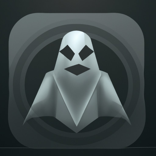 A ghostly / shadow figure overlaid on a tech icon, something moody but still clean.
