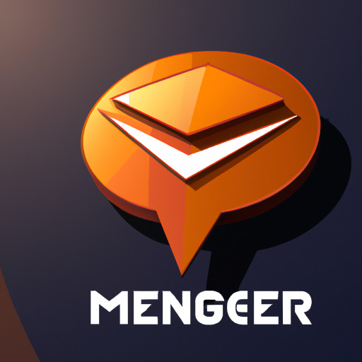 messenger icon, telegram-ish, unique