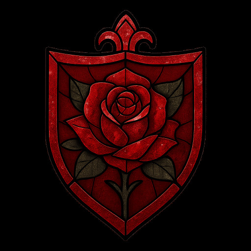 Gothic Bloody Rose crest