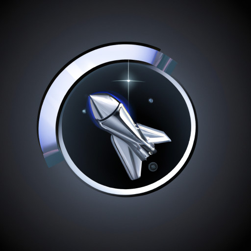 a spaceship in the space