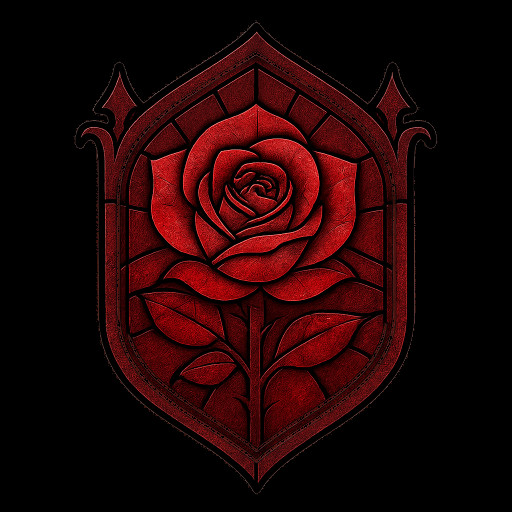 Gothic Bloody Rose crest