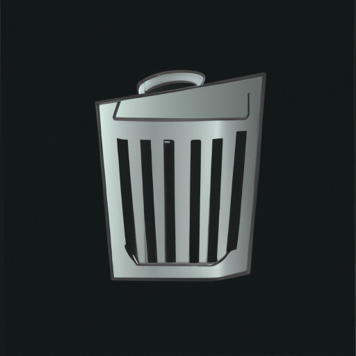 trash can with empty interior