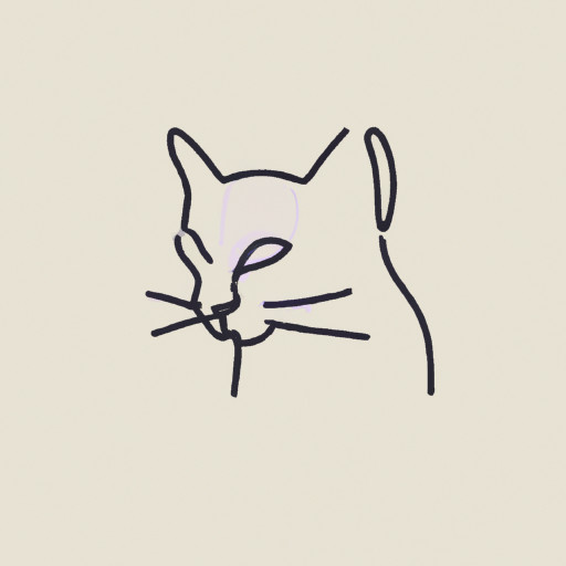 cat face minimalistic