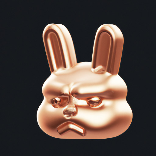 an angry rabbit