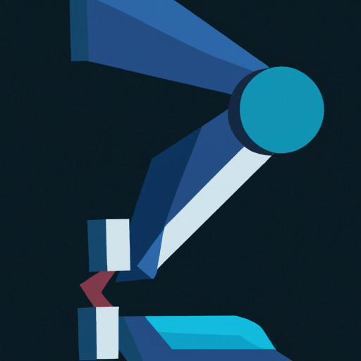 a animated robot leg