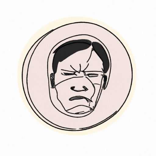 the face of an emotional man