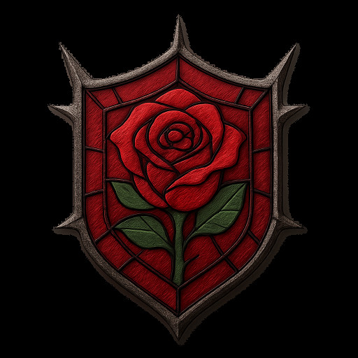 Gothic Spikes Rose Crest