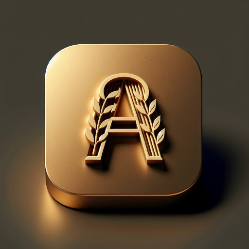 simple gold alphabet logo 