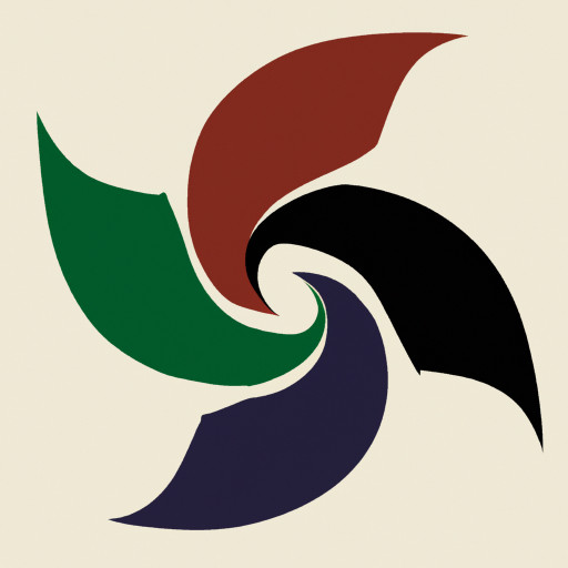 Spiral Leaf with many colours