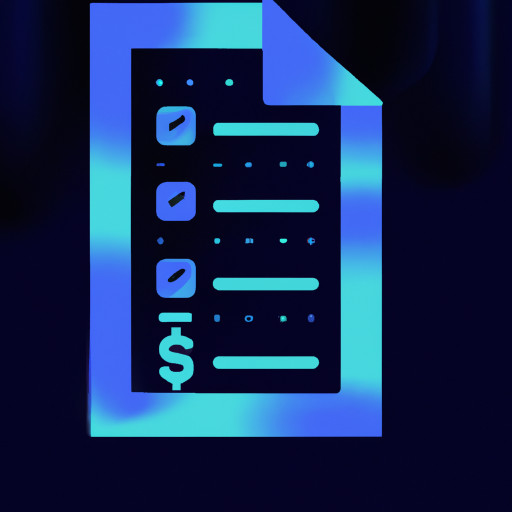 paper with list and money sign